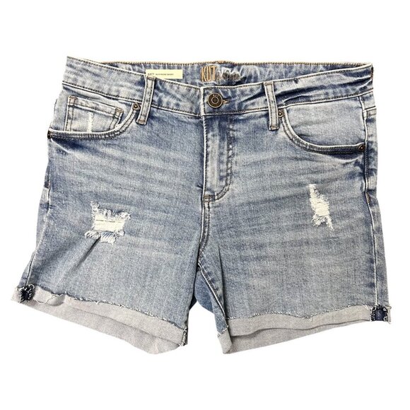 Kut From Kloth 6 Cut Off Jean Shorts Denim Blue Light Wash - Picture 1 of 4